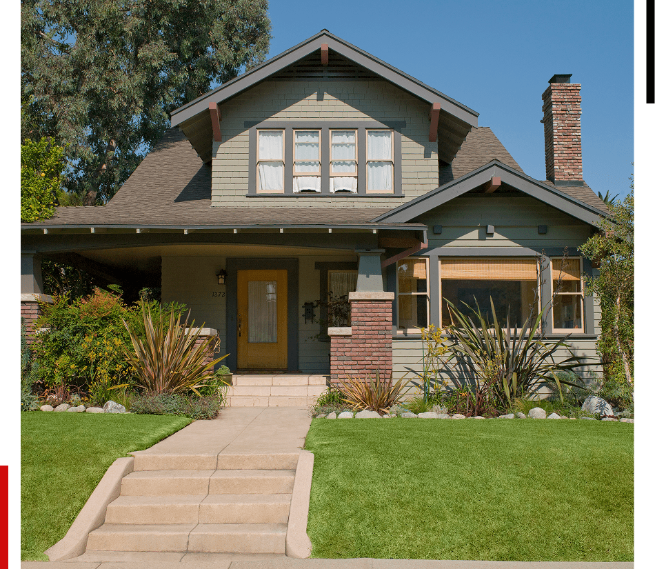 Cozy suburban home with front porch